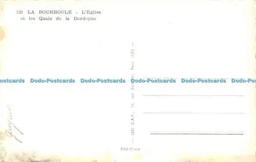 R512593 120 La Bourboule LEglise et les Quais de la Dordogne C A P RP