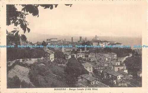 R514834 Bergamo Borgo Canale Citta Alta A Cittadini Italien