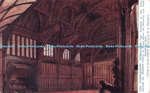 R512643 The Commandery Worcester The Interior of the Hall E A Phipson Joseph Lit