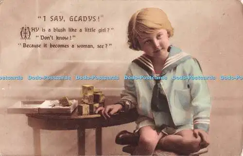R514855 I Say Gladys E W Savory Series No 603