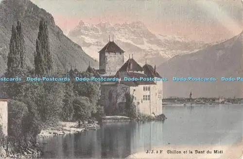 R512700 J J 3 F Chillon et la Dent du Midi Jullien freres 1911