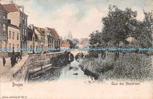 R514996 Brügge Quai des Menetriers Serie artistique No 9