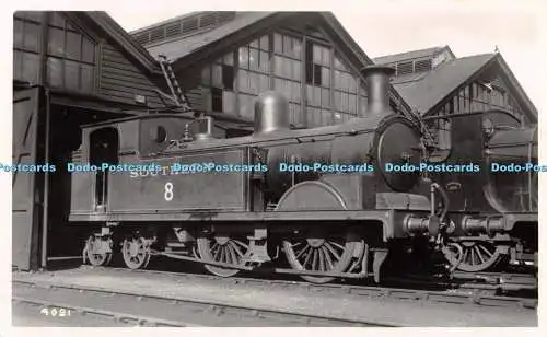 R512899 Southern 8 4021 Lokomotive Echtfotos Liverpool Postkarte