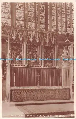 R515123 York Minster The Ladye Chapel Altar Tuck Serie C RP