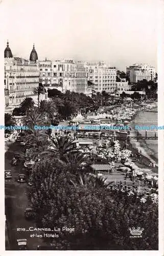 R515124 Cannes La Plage et les Hotels D Art Munier