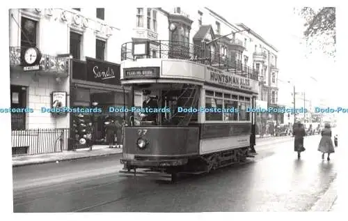 R512922 Schwimmbrücke 77 Straßenbahn Postkarte