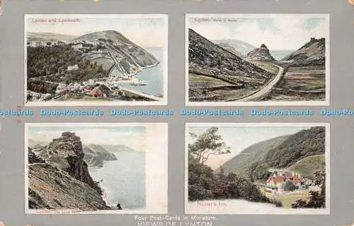 R512986 Vier Postkarten in Miniaturansichten von Lynton Peacock Autochrom Postkarte