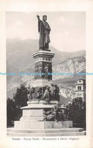 R515278 Trento Piazza Dante Monumento a Dante Alighieri S T A