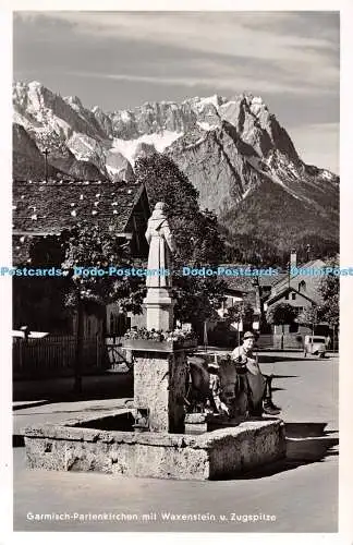 R515289 Garmisch Partenkirchen mit Waxenstein u Zugspitze Bucheler Nr 304 RP