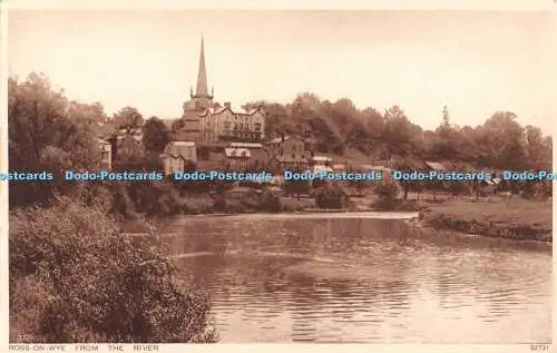 R513071 Ross on Wye vom Fluss Photochrom