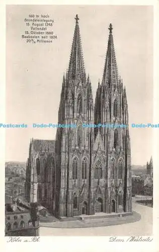 R515311 Köln a Rh Dom Westseite Leo Kurten