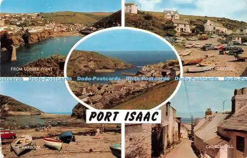 R513101 Port Isaac von Lobber Point Church Hill The Harbour J Salmon Cameracolo