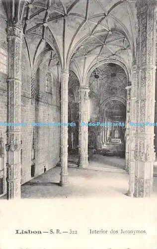 R515511 Lissabon Interior dos Jeronymos S R Postkarte