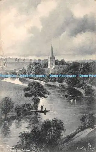 R515649 Stratford on Avon The River Tuck Art Series 1067 F W Hayes 1905