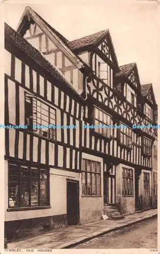 R515908 Bewdley Old Houses T F W Harris Postkarte