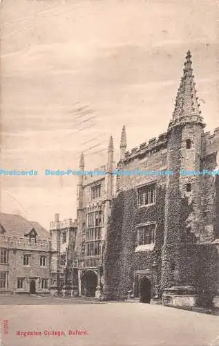 R515938 Oxford Magdalen College O F Stengel Postkarte Pub