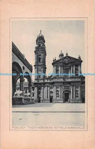 R515947 Münchner Theaterkirche mit Feldherrnhalle Krause und Maurer G m b H Nr