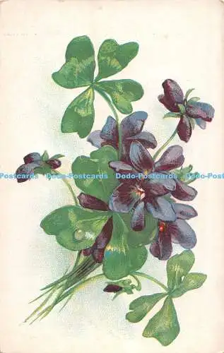 R515956 Blaue Blumen E S Nr 131 Postkarte