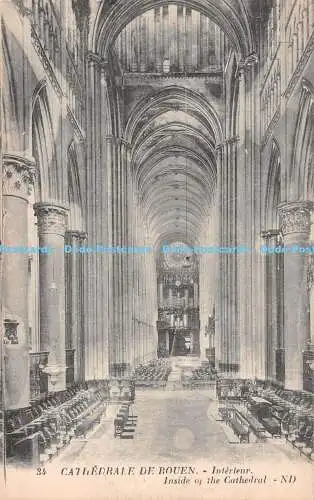 R515998 Kathedrale du Rouen Interieur im Inneren der Kathedrale ND