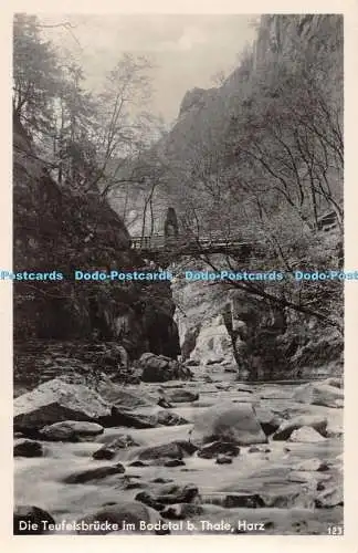 R516151 Harz Die Teufelsbrücke im Bodetal b Thale Gala Foto Nr 123 S RP