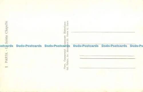 R516422 Paris La Sainte Chapelle Serv Commercial Monuments Historiques