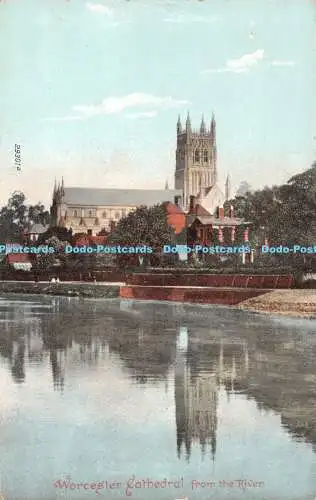 R516479 Worcester Cathedral vom Fluss F Frith