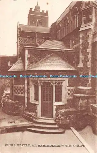 R516510 St. Bartholomäus Der Große Chor Sakristei Postkarte