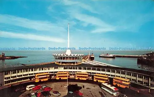 R518818 Douglas Isle of Man Sea Terminal Gebäude Litho Kanada NPO Belfast