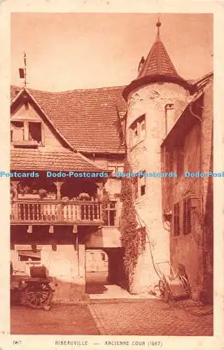 R516919 Ribeauville Ancienne Cour Braun Postkarte