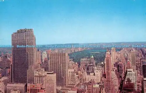 R519009 New York City Blick nach Norden über Mid Manhattan mit Central Park in