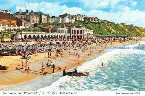 R519058 Bournemouth Der Sand und die Promenade vom Pier John Hinde F R P S