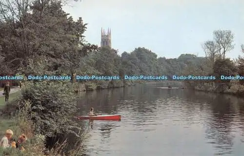 R521104 Burton On Trent River Trent and Stapenhill Church