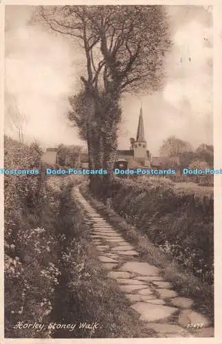 R517115 Horley Stoney Walk F Frith Postkarte 1949