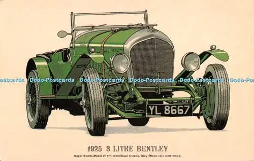 R521145 1925 3 Liter Bentley Supersportmodell auf 9 Fuß Radstand nur Chassis F