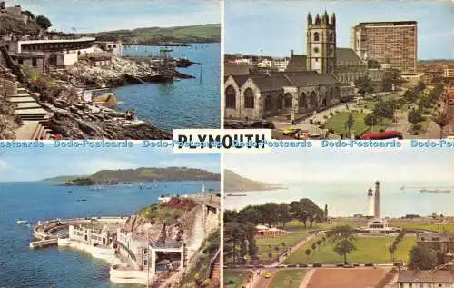 R519185 Plymouth Madeira Parade Lido Swimming Pool The Hoe Church and Guildhall