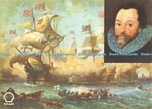 R519234 Sir Francis Drake The Parker Gallery Shell Sir Arthur Bryant Syndication