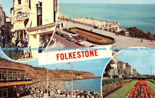 R519244 Folkestone High Street East Cliff Promenade C G Williams Plastichrome Mu