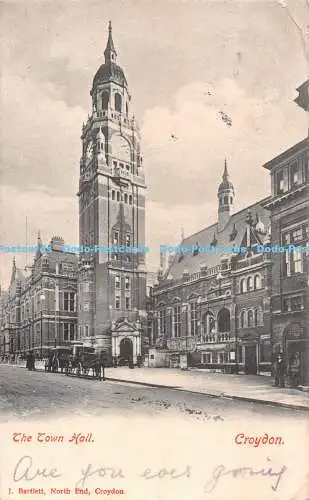 R517373 Croydon The Town Hall F Hartmann J Bartlett 1904