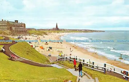 R519445 Tynemouth The Long Sands Postkarte