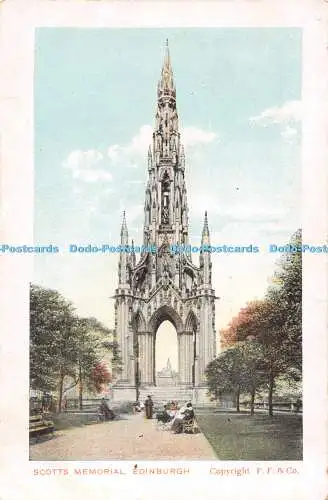 R517439 Edinburgh Scotts Memorial D und D G Postkarte