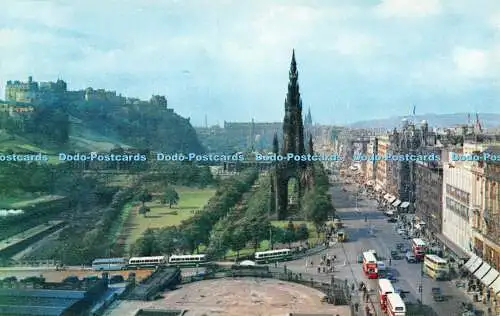 R523413 Edinburgh Princes Street Looking West M and L National Series W S Thomso