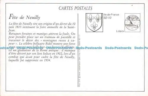 R519785 Entree de la Fete de Neuilly Gondry D R Texte