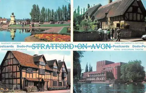 R517932 Stratford on Avon Bancroft Gardens Shakespeare Birthplace E T W Dennis P