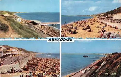 R517934 Boscombe East Cliff Pier Eingang J Salmon Cameracolour Multi View 1962