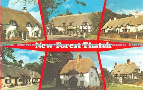 R523665 New Forest Thatch Cat and Fiddle Inn Colourmaster J Perkins Multi View