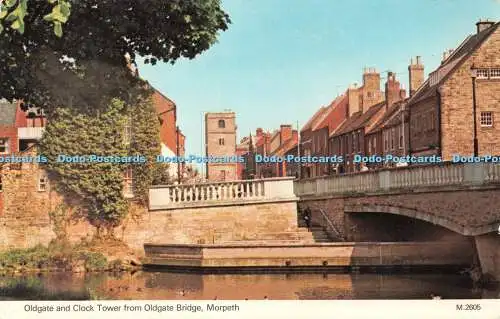 R517947 Morpeth Oldgate und Uhrturm von Oldgate Bridge E T W Dennis Photoco