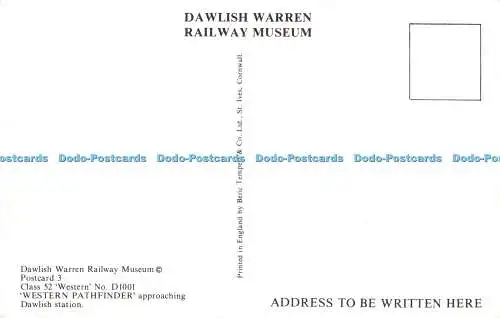 R523675 Class 52 Western No D 1001 Western Pathfinder Approaching Dawlish Station