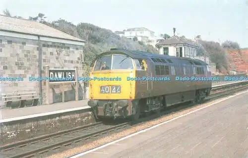 R523676 Western Class 52 Diesel Hydraulic No D 1025 Western Guardsman at Dawlish