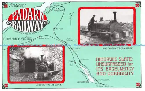 R523692 Anglesey Padarn Eisenbahn Lokomotive bei der Arbeit Lok Bernstein Multi Vi