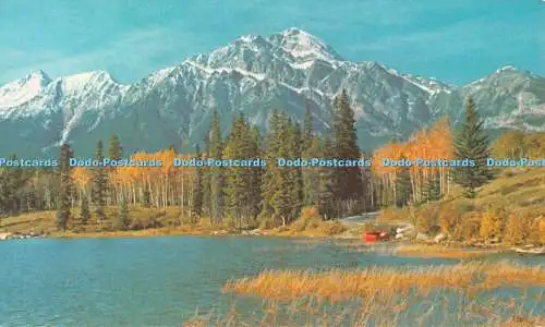 R520000 Canadian Rockies Pyramid Mountain Evergreen Press Fidelity Farbe W J L